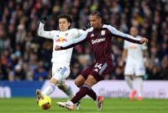 田中碧が途中出場、途中交代…逆転負けのリーズは3連敗、M・ロジャーズの芸術FK炸裂でアストン・ヴィラが勝利