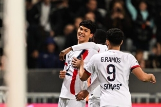 PSGが4発大勝、18歳ドロはバルサから加入後初ゴール「監督の信頼に応えられて嬉しい」