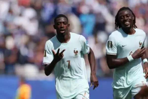 衝撃の32分間！　フランス代表FWデンベレ、W杯歴代2番目の速さでハットトリック達成
