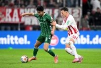 菅原由勢＆長田澪フル出場のブレーメンは終盤の失点でケルンとドロー、ホーム4連勝ならず