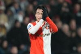 上田綺世、昨年12月以来の待望ゴール！　フェイエノールトの“9番”が公式戦20ゴール目に到達