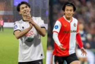 圧巻4ゴールの上田綺世が現地メディア選出のMVPに！　殊勲の塩貝健人もベスト11入りで“日本人ツートップ”が今節躍動