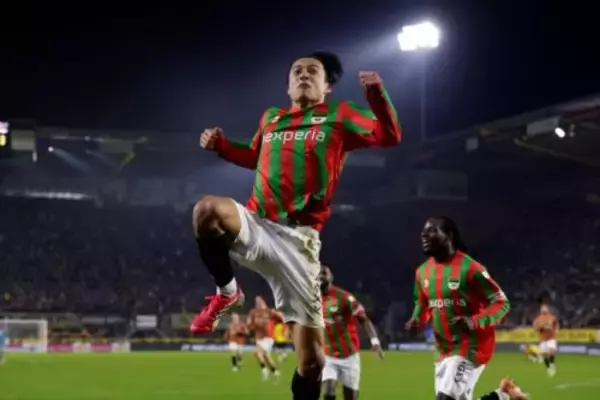 劇的勝利に導いたのは佐野航大のゴール！　NEC、NACブレダとの壮絶な打ち合いを制す