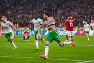 アイルランド、F組2位でPO進出…後半ATにパロットがハット達成の劇的弾、ハンガリーの夢を打ち砕く