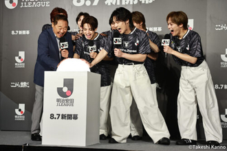 Travis Japan宮近海斗「新シーズンの灯火を」、スカイツリー点灯式で初仕事！ 川島如恵留は“TJ”掛け言葉も披露