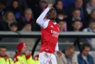 アーセナルをCL6連勝に導いた圧巻2発！　マドゥエケはさらなる成長誓う「到達すべき次のレベルは…」