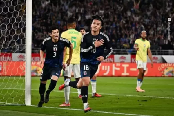 南野拓実、中村敬斗、上田綺世！　日本代表が“王国”ブラジルに鮮やか逆転…14試合目で歴史的初勝利