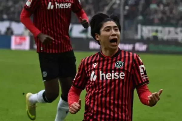 ハノーファーの横田大祐が圧巻フィニッシュで今季3点目！　田中聡との日本人対決制す