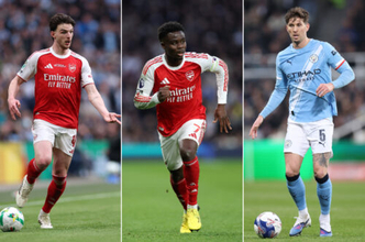 日本代表戦を控えるイングランド代表…サカやライス、ストーンズなど主力8名が離脱