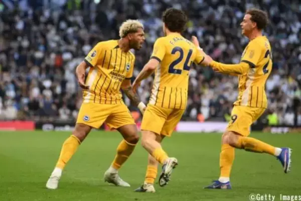 トッテナム、土壇場で白星を逃す…ブライトンは三笘のボレー弾＆後半ATにリュテールが劇的同点弾