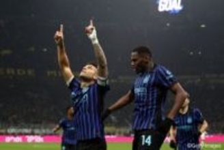 覇権奪還を目指すインテルが3連勝でセリエA首位浮上！…ラウタロ＆ボニー弾でラツィオ撃破