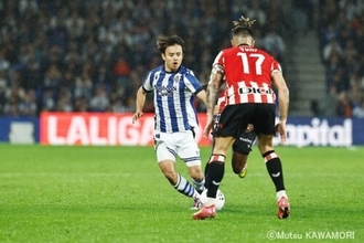 バスクダービーはAT弾でレアル・ソシエダに軍配！　久保建英は途中出場で躍動＆幻のアシストも