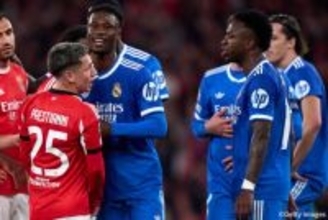 CLベンフィカ戦でヴィニシウスに対する差別的行為疑い　UEFAが倫理・懲戒監察官を任命