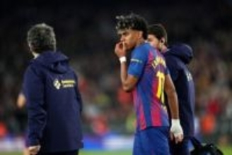 バルサFWヤマル、左足の大腿二頭筋負傷で今季終了も…W杯には間に合う見込み