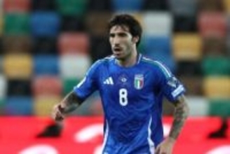 首位浮上には9点差勝利が必須に…イタリア代表MFトナーリがノルウェー戦へ「大きな意味を持つ」