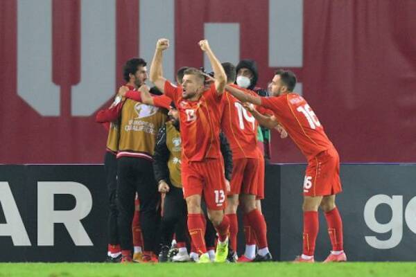 北マケドニア代表 史上初のeuro出場決定 主将の37歳fwパンデフが値千金の決勝弾 年11月13日 エキサイトニュース