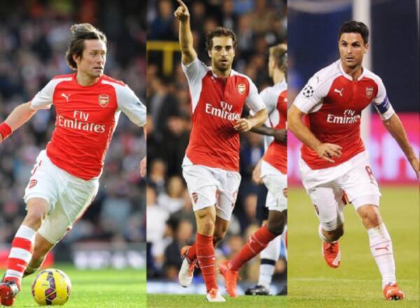 アーセナル 3人のベテランmfが今季限りで退団か 契約延長の予定なし 15年11月4日 エキサイトニュース