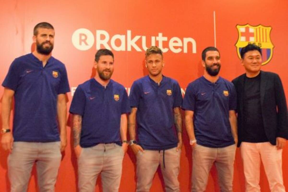 メッシやネイマール登壇し 楽天が記念パーティー開催 著名人多数出席 17年7月13日 エキサイトニュース