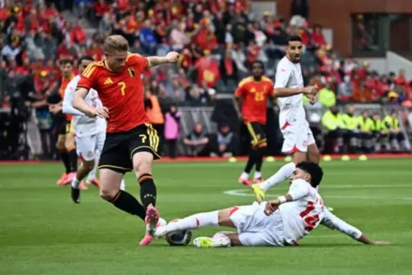 ゴールラッシュのベルギー代表、テストマッチ連勝でW杯へ…退場者を出したチュニジア代表は5失点敗戦
