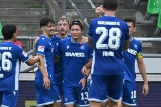 福田師王が2試合連続ゴール！　カールスルーエはハノーファーとドロー…松田隼風はベンチ入りも出番なし