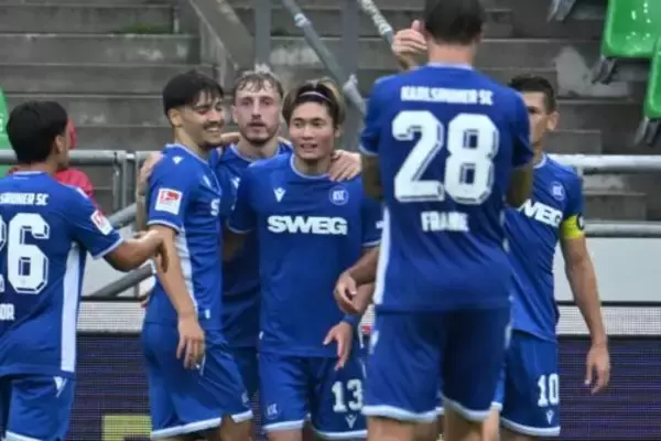 福田師王が2試合連続ゴール！　カールスルーエはハノーファーとドロー…松田隼風はベンチ入りも出番なし
