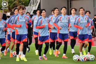 日本代表、冒頭15分のみ公開で2日後のボリビア戦へ調整…15日から練習合流の鎌田大地も軽快な動き