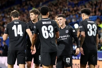 マンC、3部クラブに快勝でカラバオ杯4回戦進出！　フォーデン＆サヴィーニョ弾で貫禄の白星