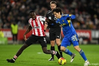 田中碧は3戦連発ならず…リーズがカルヴァート・ルーウィンの4戦連発弾でドローに持ち込む