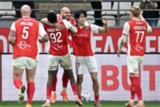 日本代表帰りの中村敬斗がさっそくゴール！…今季ここまで10戦6発、チームの連勝に貢献