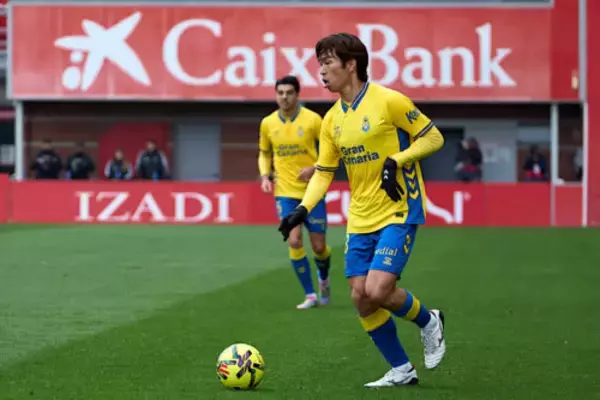 「素晴らしかった」　加入後初スタメンの宮代大聖にラス・パルマス指揮官「もっとプレーする姿を見ることになる」