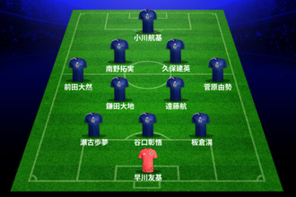 日本代表のスタメン発表！　ガーナ戦から遠藤航ら7名が新たに先発、ボリビアとの年内最終戦へ