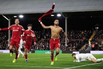 ガクポのAT逆転弾も歓喜は“束の間”…リヴァプール、土壇場の失点でフルアムと手痛いドロー