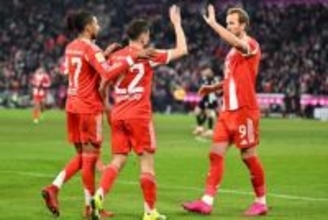 バイエルンがヴォルフスブルクに“8発”圧勝！　オリーズとL・ディアス躍動＆ケインが1G1Aの活躍、伊藤は途中出場