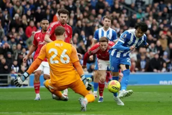 ブライトン、N・フォレスト撃破で今季2度目の連勝！　先発の三笘薫は2点目演出も、絶好機を仕留めきれず