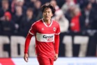 綱島悠斗、ベルギー移籍後初ゴール！　GK野澤大志ブランドンとともに4発快勝に貢献