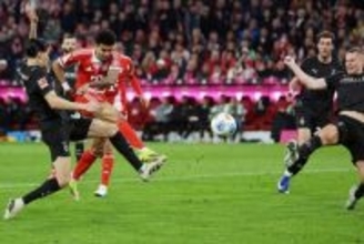 ケイン不在も攻撃陣躍動のバイエルンがリーグ5連勝！…ボルシアMGのFW町野修斗は途中出場でシュート4本放つなど孤軍奮闘