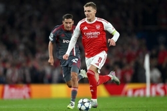 “復活”を印象付けたウーデゴーア…CL連勝に導く活躍にアルテタ監督も賛辞「驚異的だった」