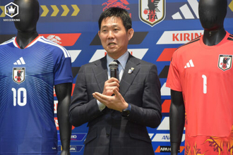 森保一監督、日本代表新ユニは「チャレンジに背中を押してもらえる」　11月14日のガーナ戦から着用開始　