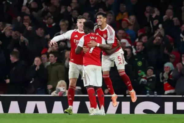 アーセナル、サカとジェズスが後半ATにオウンゴールを誘い辛勝！…首位をキープ　ウルブスは泥沼のリーグ戦9連敗