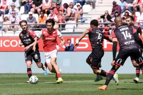 中村敬斗がセンターFWでスタメン出場…スタッド・ランスは数的有利を生かせず終盤失点で痛恨ドロー