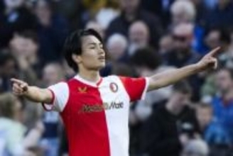 上田綺世、リーグ戦25ゴールに到達！　2得点でフェイエノールトの4試合ぶり勝利に貢献