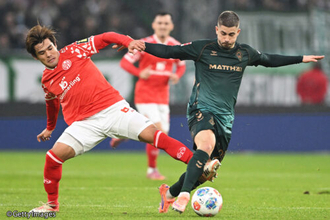 佐野海舟と菅原由勢の対決は痛み分け…マインツが終盤に追いつかれリーグ戦5試合ぶりの白星逃す