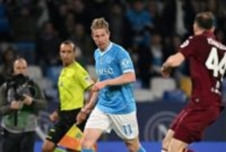 デ・ブライネ＆アンギサが長期離脱から復帰！　連勝のナポリ指揮官「彼らの様子を見るとまるで…」