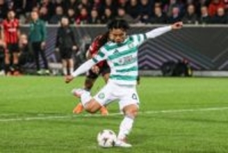 途中出場の旗手怜央がPK弾で“EL初ゴール”も…前半3失点のセルティック、反撃及ばず大会2敗目