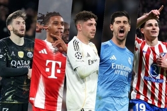 CLのチーム・オブ・ザ・ウィークが発表！　クルトワ、オリーズら選出…MVPは衝撃3発の“あの選手”