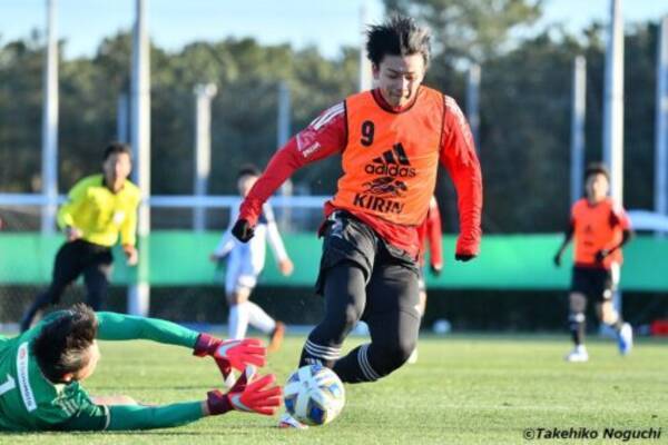 大迫に武藤が得点 上田はハットでアピール 日本代表が練習試合で流経大から7得点 22年1月21日 エキサイトニュース