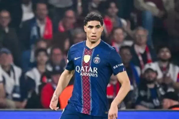 CL連覇を目指すPSGに大打撃…右SBの主軸ハキミが右太もも負傷、バイエルンとの準決勝第2戦欠場へ