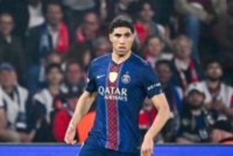 CL連覇を目指すPSGに大打撃…右SBの主軸ハキミが右太もも負傷、バイエルンとの準決勝第2戦欠場へ