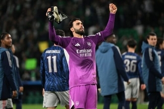 CLでのセーブ率は驚異の90%！…アーセナルを支える守護神ラヤ、同僚は「世界最高のGK」と絶賛