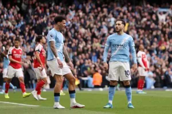 マンCのシェルキ、今季プレミア初の公式戦2桁得点＆アシスト達成者に！　ペップも賛辞